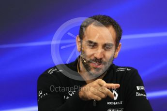 World © Octane Photographic Ltd. Formula 1 - Japanese Grand Prix – Friday Team Press Conference – Part 1. Cyril Abiteboul - Managing Director of Renault Sport Racing Formula 1 Team. Suzuka Circuit, Suzuka, Japan. Friday 6th October 2017. Digital Ref: 1974LB1D8607