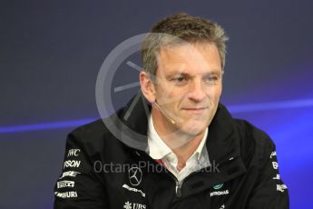 World © Octane Photographic Ltd. Formula 1 - Japanese Grand Prix – Friday Team Press Conference – Part 1. James Allison - Technical Director of Mercedes-AMG Petronas Motorsport. Suzuka Circuit, Suzuka, Japan. Friday 6th October 2017. Digital Ref: 1974LB1D8613