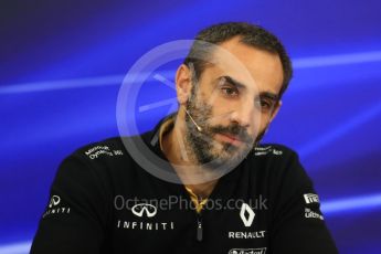 World © Octane Photographic Ltd. Formula 1 - Japanese Grand Prix – Friday Team Press Conference – Part 1. Cyril Abiteboul - Managing Director of Renault Sport Racing Formula 1 Team. Suzuka Circuit, Suzuka, Japan. Friday 6th October 2017. Digital Ref: 1974LB1D8616