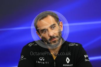 World © Octane Photographic Ltd. Formula 1 - Japanese Grand Prix – Friday Team Press Conference – Part 1. Cyril Abiteboul - Managing Director of Renault Sport Racing Formula 1 Team. Suzuka Circuit, Suzuka, Japan. Friday 6th October 2017. Digital Ref: 1974LB1D8619