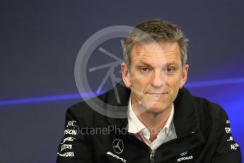 World © Octane Photographic Ltd. Formula 1 - Japanese Grand Prix – Friday Team Press Conference – Part 1. James Allison - Technical Director of Mercedes-AMG Petronas Motorsport. Suzuka Circuit, Suzuka, Japan. Friday 6th October 2017. Digital Ref: 1974LB1D8627