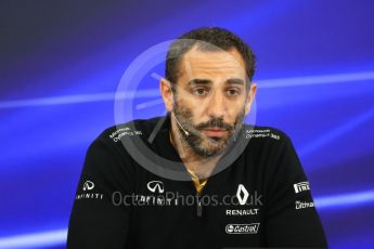 World © Octane Photographic Ltd. Formula 1 - Japanese Grand Prix – Friday Team Press Conference – Part 1. Cyril Abiteboul - Managing Director of Renault Sport Racing Formula 1 Team. Suzuka Circuit, Suzuka, Japan. Friday 6th October 2017. Digital Ref: 1974LB1D8638