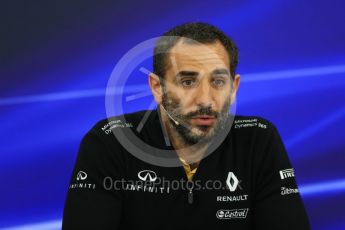 World © Octane Photographic Ltd. Formula 1 - Japanese Grand Prix – Friday Team Press Conference – Part 1. Cyril Abiteboul - Managing Director of Renault Sport Racing Formula 1 Team. Suzuka Circuit, Suzuka, Japan. Friday 6th October 2017. Digital Ref: 1974LB1D8642