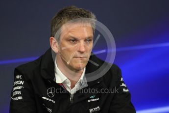 World © Octane Photographic Ltd. Formula 1 - Japanese Grand Prix – Friday Team Press Conference – Part 1. James Allison - Technical Director of Mercedes-AMG Petronas Motorsport. Suzuka Circuit, Suzuka, Japan. Friday 6th October 2017. Digital Ref: 1974LB1D8656