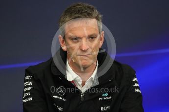 World © Octane Photographic Ltd. Formula 1 - Japanese Grand Prix – Friday Team Press Conference – Part 1. James Allison - Technical Director of Mercedes-AMG Petronas Motorsport. Suzuka Circuit, Suzuka, Japan. Friday 6th October 2017. Digital Ref: 1974LB1D8662