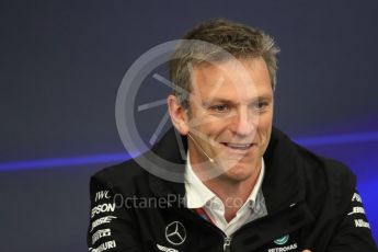 World © Octane Photographic Ltd. Formula 1 - Japanese Grand Prix – Friday Team Press Conference – Part 1. James Allison - Technical Director of Mercedes-AMG Petronas Motorsport. Suzuka Circuit, Suzuka, Japan. Friday 6th October 2017. Digital Ref: 1974LB1D8674