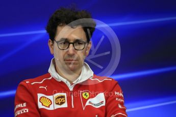 World © Octane Photographic Ltd. Formula 1 - Japanese Grand Prix – Friday Team Press Conference – Part 1. Mattia Binotto – Chief Technical Officer - Scuderia Ferrari. Suzuka Circuit, Suzuka, Japan. Friday 6th October 2017. Digital Ref: 1974LB1D8687