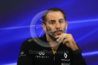 World © Octane Photographic Ltd. Formula 1 - Japanese Grand Prix – Friday Team Press Conference – Part 1. Cyril Abiteboul - Managing Director of Renault Sport Racing Formula 1 Team. Suzuka Circuit, Suzuka, Japan. Friday 6th October 2017. Digital Ref: 1974LB1D8716