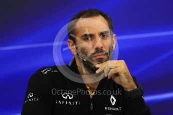 World © Octane Photographic Ltd. Formula 1 - Japanese Grand Prix – Friday Team Press Conference – Part 1. Cyril Abiteboul - Managing Director of Renault Sport Racing Formula 1 Team. Suzuka Circuit, Suzuka, Japan. Friday 6th October 2017. Digital Ref: 1974LB1D8719