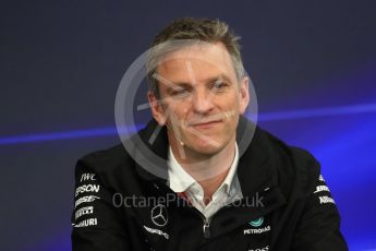 World © Octane Photographic Ltd. Formula 1 - Japanese Grand Prix – Friday Team Press Conference – Part 1. James Allison - Technical Director of Mercedes-AMG Petronas Motorsport. Suzuka Circuit, Suzuka, Japan. Friday 6th October 2017. Digital Ref: 1974LB1D8720