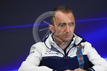 World © Octane Photographic Ltd. Formula 1 - Japanese Grand Prix – Friday Team Press Conference – Part 2. Paddy Lowe - Chief Technical Officer at Williams Martini Racing. Suzuka Circuit, Suzuka, Japan. Friday 6th October 2017. Digital Ref: 1974LB1D8787