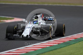 World © Octane Photographic Ltd. Formula 1 - Japanese Grand Prix - Friday - Practice 1. Felipe Massa - Williams Martini Racing FW40. Suzuka Circuit, Suzuka, Japan. Friday 6th October 2017. Digital Ref:1972LB1D7229