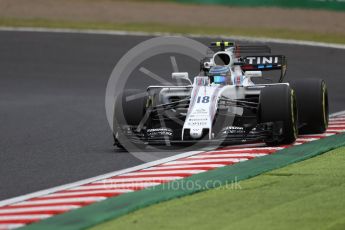 World © Octane Photographic Ltd. Formula 1 - Japanese Grand Prix - Friday - Practice 1. Lance Stroll - Williams Martini Racing FW40. Suzuka Circuit, Suzuka, Japan. Friday 6th October 2017. Digital Ref:1972LB1D7236