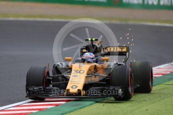 World © Octane Photographic Ltd. Formula 1 - Japanese Grand Prix - Friday - Practice 1. Jolyon Palmer - Renault Sport F1 Team R.S.17. Suzuka Circuit, Suzuka, Japan. Friday 6th October 2017. Digital Ref:1972LB1D7247