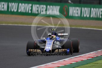 World © Octane Photographic Ltd. Formula 1 - Japanese Grand Prix - Friday - Practice 1. Pascal Wehrlein – Sauber F1 Team C36. Suzuka Circuit, Suzuka, Japan. Friday 6th October 2017. Digital Ref:1972LB1D7269