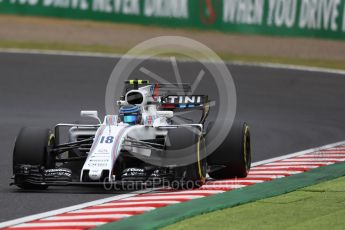 World © Octane Photographic Ltd. Formula 1 - Japanese Grand Prix - Friday - Practice 1. Lance Stroll - Williams Martini Racing FW40. Suzuka Circuit, Suzuka, Japan. Friday 6th October 2017. Digital Ref:1972LB1D7299