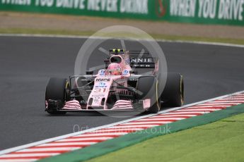 World © Octane Photographic Ltd. Formula 1 - Japanese Grand Prix - Friday - Practice 1. Esteban Ocon - Sahara Force India VJM10. Suzuka Circuit, Suzuka, Japan. Friday 6th October 2017. Digital Ref:1972LB1D7339