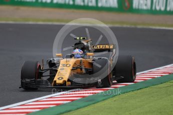 World © Octane Photographic Ltd. Formula 1 - Japanese Grand Prix - Friday - Practice 1. Jolyon Palmer - Renault Sport F1 Team R.S.17. Suzuka Circuit, Suzuka, Japan. Friday 6th October 2017. Digital Ref:1972LB1D7360