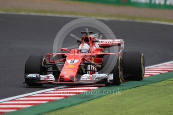 World © Octane Photographic Ltd. Formula 1 - Japanese Grand Prix - Friday - Practice 1. Sebastian Vettel - Scuderia Ferrari SF70H. Suzuka Circuit, Suzuka, Japan. Friday 6th October 2017. Digital Ref:1972LB1D7367