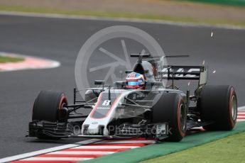 World © Octane Photographic Ltd. Formula 1 - Japanese Grand Prix - Friday - Practice 1. Romain Grosjean - Haas F1 Team VF-17. Suzuka Circuit, Suzuka, Japan. Friday 6th October 2017. Digital Ref:1972LB1D7765