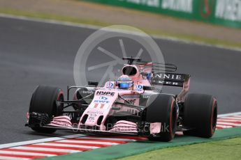 World © Octane Photographic Ltd. Formula 1 - Japanese Grand Prix - Friday - Practice 1. Sergio Perez - Sahara Force India VJM10. Suzuka Circuit, Suzuka, Japan. Friday 6th October 2017. Digital Ref:1972LB1D7797