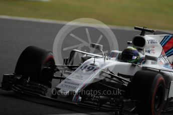 World © Octane Photographic Ltd. Formula 1 - Japanese Grand Prix - Friday - Practice 1. Felipe Massa - Williams Martini Racing FW40. Suzuka Circuit, Suzuka, Japan. Friday 6th October 2017. Digital Ref:1972LB1D7889