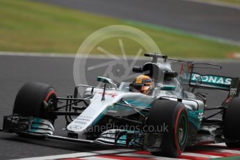 World © Octane Photographic Ltd. Formula 1 - Japanese Grand Prix - Friday - Practice 1. Lewis Hamilton - Mercedes AMG Petronas F1 W08 EQ Energy+. Suzuka Circuit, Suzuka, Japan. Friday 6th October 2017. Digital Ref:1972LB1D7906