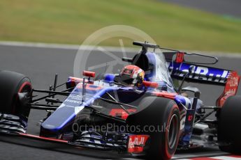 World © Octane Photographic Ltd. Formula 1 - Japanese Grand Prix - Friday - Practice 1. Pierre Gasly - Scuderia Toro Rosso STR12. Suzuka Circuit, Suzuka, Japan. Friday 6th October 2017. Digital Ref:1972LB1D7945