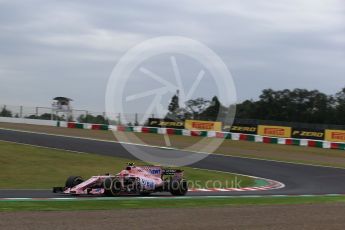 World © Octane Photographic Ltd. Formula 1 - Japanese Grand Prix - Friday - Practice 1. Esteban Ocon - Sahara Force India VJM10. Suzuka Circuit, Suzuka, Japan. Friday 6th October 2017. Digital Ref:1972LB2D3107