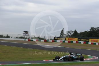 World © Octane Photographic Ltd. Formula 1 - Japanese Grand Prix - Friday - Practice 1. Lewis Hamilton - Mercedes AMG Petronas F1 W08 EQ Energy+. Suzuka Circuit, Suzuka, Japan. Friday 6th October 2017. Digital Ref:1972LB2D3153