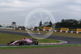 World © Octane Photographic Ltd. Formula 1 - Japanese Grand Prix - Friday - Practice 1. Esteban Ocon - Sahara Force India VJM10. Suzuka Circuit, Suzuka, Japan. Friday 6th October 2017. Digital Ref:1972LB2D3161