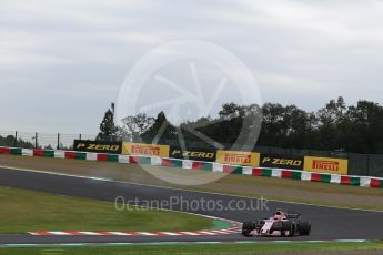 World © Octane Photographic Ltd. Formula 1 - Japanese Grand Prix - Friday - Practice 1. Esteban Ocon - Sahara Force India VJM10. Suzuka Circuit, Suzuka, Japan. Friday 6th October 2017. Digital Ref:1972LB2D3199