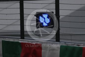 World © Octane Photographic Ltd. Formula 1 - Japanese Grand Prix - Friday - Practice 2. Wet track sign. Suzuka Circuit, Suzuka, Japan. Friday 6th October 2017. Digital Ref:1973LB1D8183