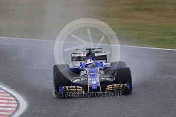 World © Octane Photographic Ltd. Formula 1 - Japanese Grand Prix - Friday - Practice 2. Marcus Ericsson – Sauber F1 Team C36. Suzuka Circuit, Suzuka, Japan. Friday 6th October 2017. Digital Ref:1973LB1D8228