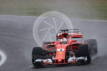 World © Octane Photographic Ltd. Formula 1 - Japanese Grand Prix - Friday - Practice 2. Sebastian Vettel - Scuderia Ferrari SF70H. Suzuka Circuit, Suzuka, Japan. Friday 6th October 2017. Digital Ref:1973LB1D8249
