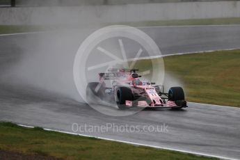 World © Octane Photographic Ltd. Formula 1 - Japanese Grand Prix - Friday - Practice 2. Sergio Perez - Sahara Force India VJM10. Suzuka Circuit, Suzuka, Japan. Friday 6th October 2017. Digital Ref:1973LB1D8262