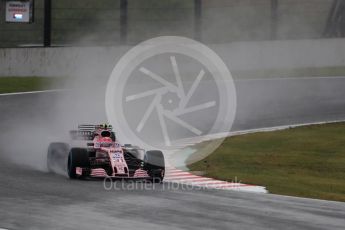 World © Octane Photographic Ltd. Formula 1 - Japanese Grand Prix - Friday - Practice 2. Esteban Ocon - Sahara Force India VJM10. Suzuka Circuit, Suzuka, Japan. Friday 6th October 2017. Digital Ref:1973LB1D8316