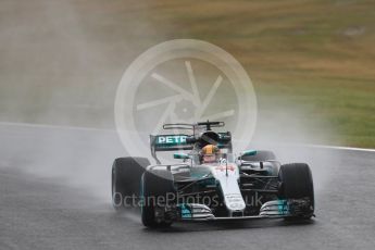 World © Octane Photographic Ltd. Formula 1 - Japanese Grand Prix - Friday - Practice 2. Lewis Hamilton - Mercedes AMG Petronas F1 W08 EQ Energy+. Suzuka Circuit, Suzuka, Japan. Friday 6th October 2017. Digital Ref:1973LB1D8371