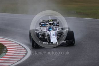 World © Octane Photographic Ltd. Formula 1 - Japanese Grand Prix - Friday - Practice 2. Lance Stroll - Williams Martini Racing FW40. Suzuka Circuit, Suzuka, Japan. Friday 6th October 2017. Digital Ref:1973LB1D8424