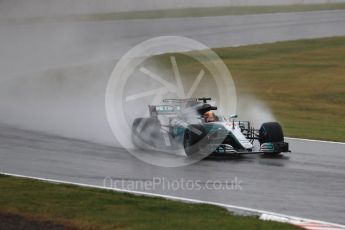 World © Octane Photographic Ltd. Formula 1 - Japanese Grand Prix - Friday - Practice 2. Lewis Hamilton - Mercedes AMG Petronas F1 W08 EQ Energy+. Suzuka Circuit, Suzuka, Japan. Friday 6th October 2017. Digital Ref:1973LB1D8566
