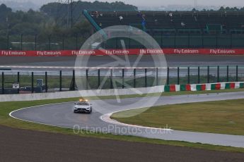 World © Octane Photographic Ltd. Formula 1 - Japanese Grand Prix - Friday - Practice 2. Mercedes AMG GTs Safety Car testing the wet track. Suzuka Circuit, Suzuka, Japan. Friday 6th October 2017. Digital Ref:1973LB2D3526