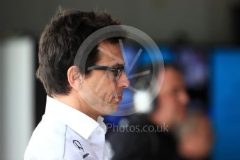 World © Octane Photographic Ltd. Formula 1 - Japanese Grand Prix - Practice 3. Toto Wolff - Executive Director & Head of Mercedes-Benz Motorsport. Suzuka Circuit, Suzuka, Japan. Saturday 7th October 2017. Digital Ref:1976LB1D8904