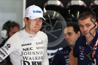World © Octane Photographic Ltd. Formula 1 - Japanese Grand Prix - Saturday - Practice 3. Esteban Ocon - Sahara Force India VJM10. Suzuka Circuit, Suzuka, Japan. Saturday 7th October 2017. Digital Ref:1976LB1D8995