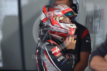 World © Octane Photographic Ltd. Formula 1 - Japanese Grand Prix - Saturday - Practice 3. Kevin Magnussen - Haas F1 Team VF-17. Suzuka Circuit, Suzuka, Japan. Saturday 7th October 2017. Digital Ref:1976LB1D9076