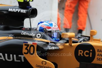 World © Octane Photographic Ltd. Formula 1 - Japanese Grand Prix - Saturday - Practice 3. Jolyon Palmer - Renault Sport F1 Team R.S.17. Suzuka Circuit, Suzuka, Japan. Saturday 7th October 2017. Digital Ref:1976LB1D9185