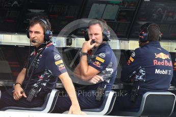 World © Octane Photographic Ltd. Formula 1 - Japanese Grand Prix - Practice 3. Christian Horner - Team Principal of Red Bull Racing. Suzuka Circuit, Suzuka, Japan. Saturday 7th October 2017. Digital Ref:1976LB1D9267