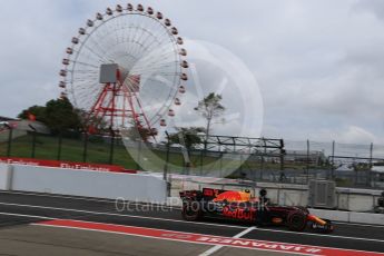 World © Octane Photographic Ltd. Formula 1 - Japanese Grand Prix - Saturday - Practice 3. Max Verstappen - Red Bull Racing RB13. Suzuka Circuit, Suzuka, Japan. Saturday 7th October 2017. Digital Ref:1976LB2D4283