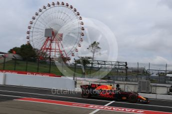 World © Octane Photographic Ltd. Formula 1 - Japanese Grand Prix - Saturday - Practice 3. Max Verstappen - Red Bull Racing RB13. Suzuka Circuit, Suzuka, Japan. Saturday 7th October 2017. Digital Ref:1976LB2D4283