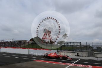 World © Octane Photographic Ltd. Formula 1 - Japanese Grand Prix - Saturday - Practice 3. Sebastian Vettel - Scuderia Ferrari SF70H. Suzuka Circuit, Suzuka, Japan. Saturday 7th October 2017. Digital Ref:1976LB2D4293