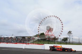 World © Octane Photographic Ltd. Formula 1 - Japanese Grand Prix - Saturday - Practice 3. Max Verstappen - Red Bull Racing RB13. Suzuka Circuit, Suzuka, Japan. Saturday 7th October 2017. Digital Ref:1976LB2D4414